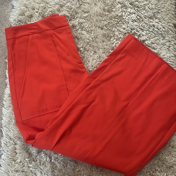 NWT Ann Taylor Factory size 4 the wide leg crop in orange - Picture 5 of 5